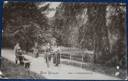 Německo - Bad Hamm: Am Goldfischtein 1906