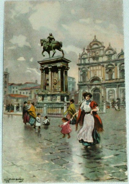 Benátky - Venezia - Monumento a Colleoni cca 1920