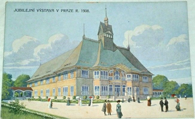 Jubilejní výstava v Praze 1908 - Pavilon obchodní a živnostenské komory pražské