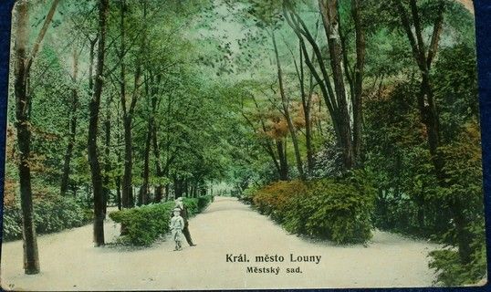 Královské město Louny: městský sad 1909