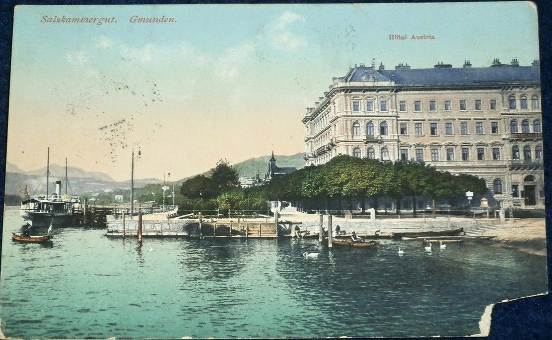 Rakousko - Gmunden hotel Austria 1914