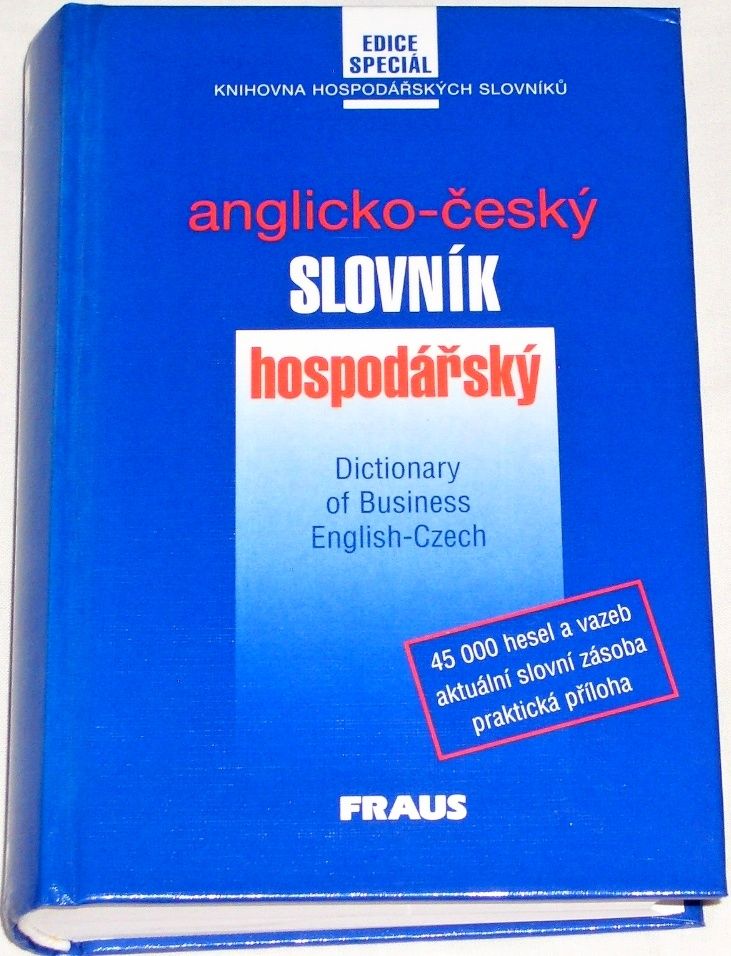Straková, Bürger, Hrdý - Anglicko-český hospodářský slovník