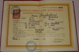 Tovaryšský list (Gesellenbrief) 1942