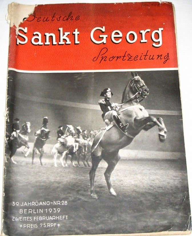 Deutsche Sankt Georg Sportzeitung, č. 28/1939, ročník XXXIX