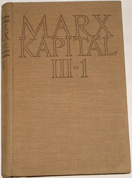 Marx Karel - Kapitál III-1