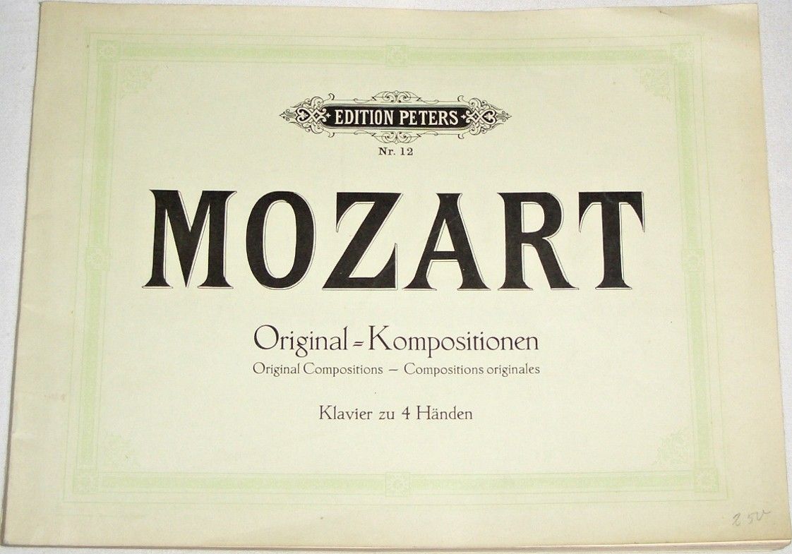 Mozart - Original--Kompositionen (Klavier zu 4 Händen)