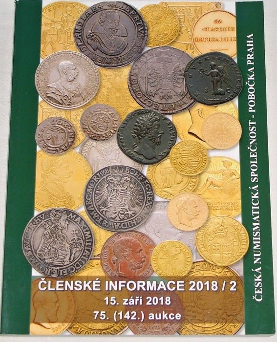 Česká numismatická společnost: Členské informace 2018/2