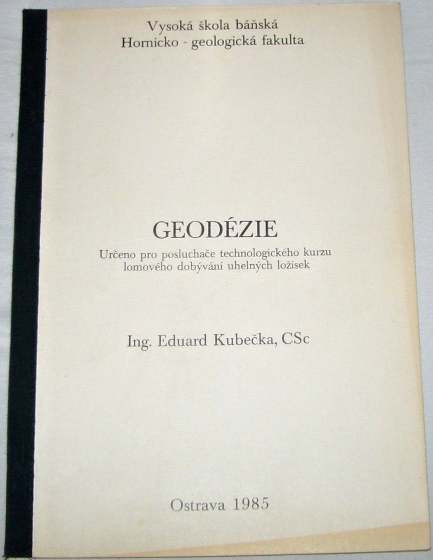 Kubečka Eduard - Geodézie