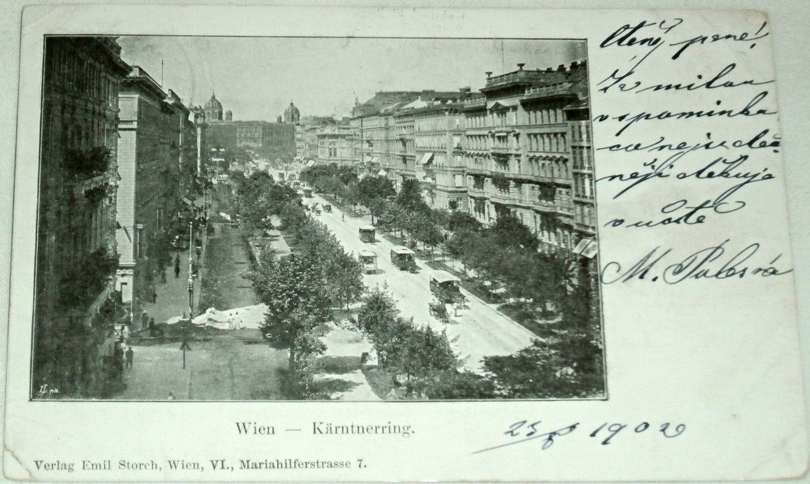 Rakousko: Wien Kärntnerring 1902