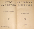 Pallas Gustav - Slovníček literární
