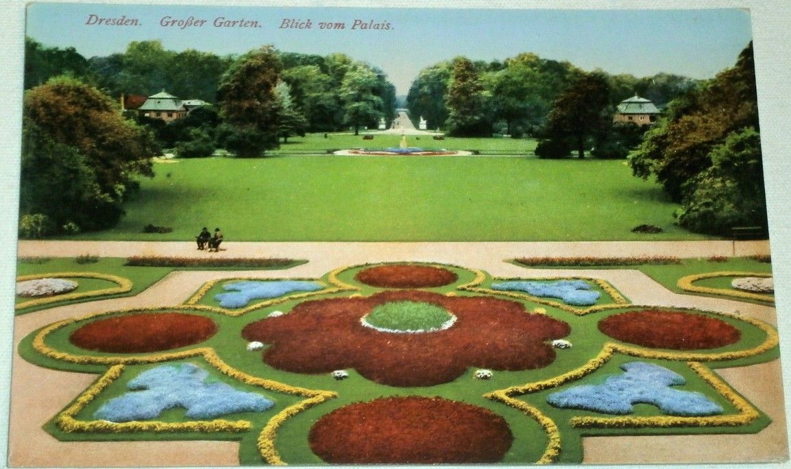 Německo Dresden: Großer Garten, Blick vom Palais