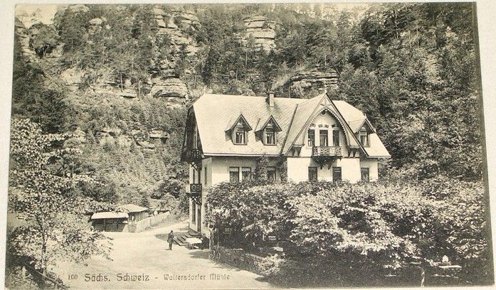 Německo Sächsische Schweiz: Waltersdorfer Mühle 1912