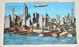 USA, New York, Manhattan: mrakodrapy, vzducholoď 1935