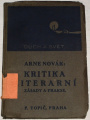  Novák Arne - Kritika literární 