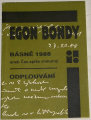 Bondy Egon - Básně 1988
