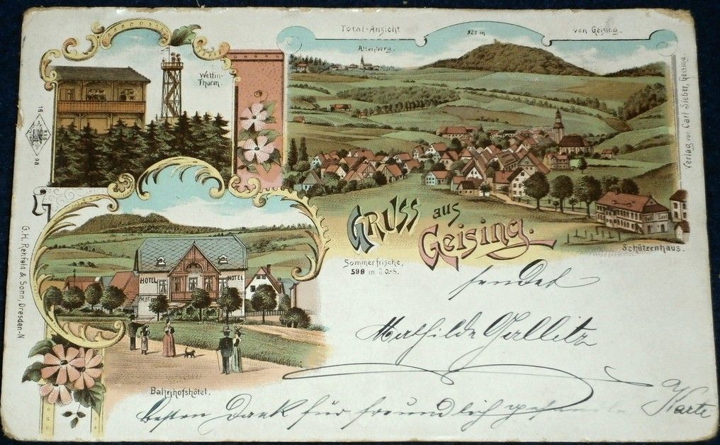 Německo: Geising litografie 1899