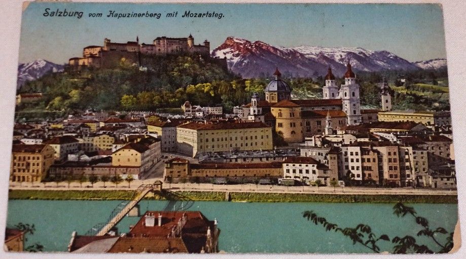 Rakousko: Salzburg vom Kapuzinerberg