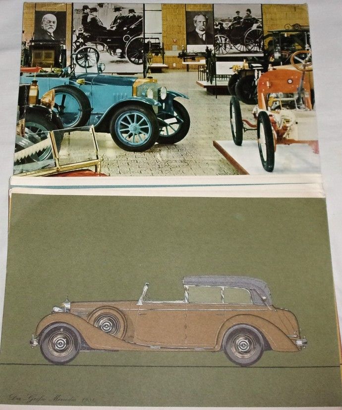 Mercedes Benz 1894-1938 soubor 12ti grafických listů