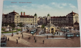 Německo: Mnichov, Karlsplatz-Rondell, lidé, doprava
