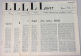 Listy č. 1, 3-6/1976, ročník VI.