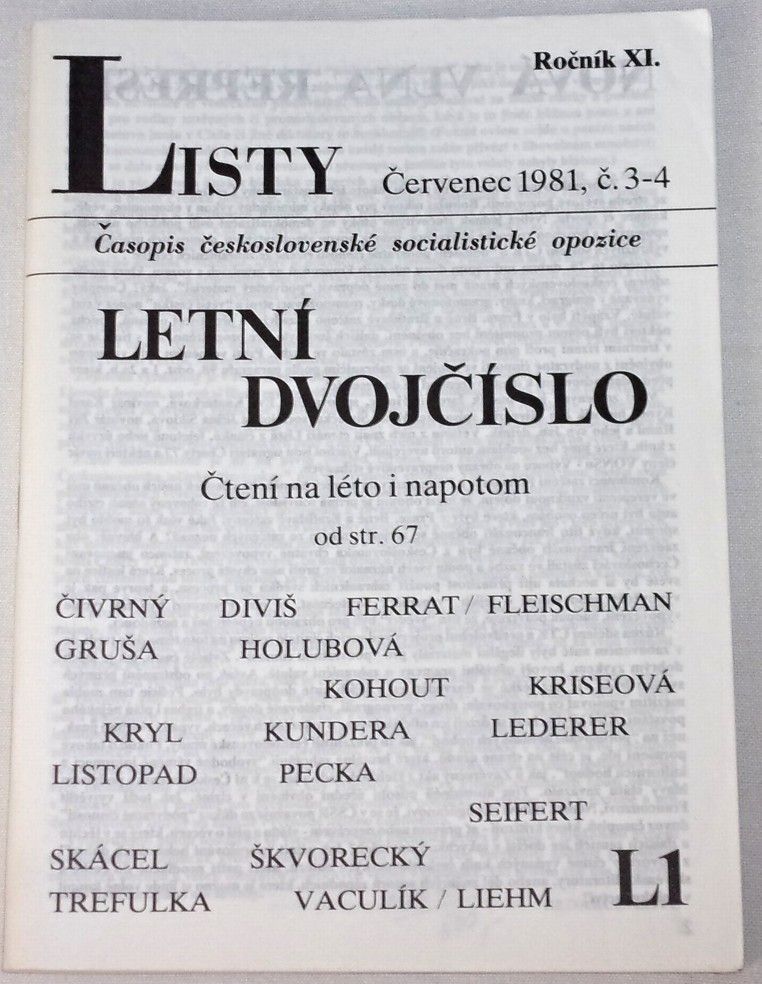 Listy č. 3-4/1981, ročník XI.