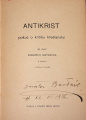 Nietzsche Friedrich: Antikrist, Soumrak model / Baudelaire Charles: Romantické umění