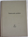 Československá psychiatrie, ročník 63/1967, č. 1-6