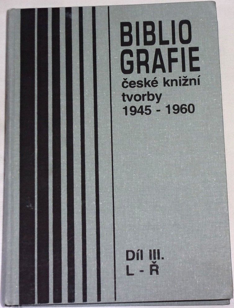 Bibliografie české knižní tvorby 1945-1960