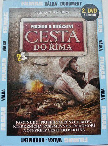 DVD Cesta do Říma 4+5 díl (válečný dokument)