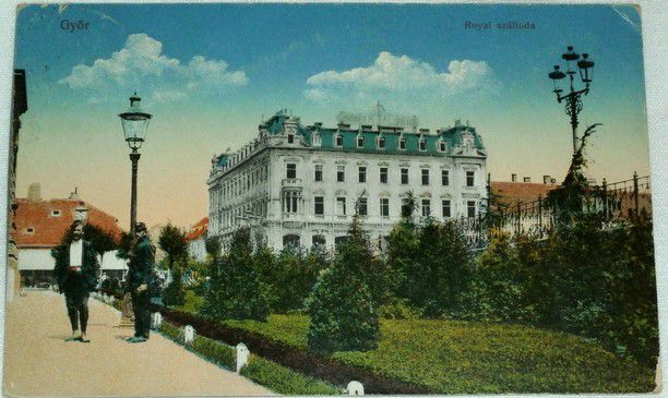 Maďarsko - Györ Royal száloda cca 1915